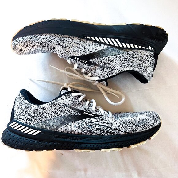 Brooks Women's Adrenaline Gts 21 White/Grey/Black Running Shoes Size 11 Medium - Picture 2 of 14